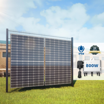 Preview: Solarzaun Vertikale Plattenausrichtung Preview: Solarzaun Vertikale Plattenausrichtung