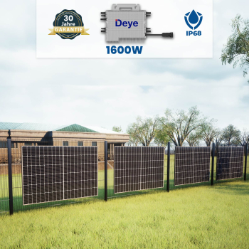 Preview: Solarzaun Horizontale Plattenausrichtung Preview: Solarzaun Horizontale Plattenausrichtung