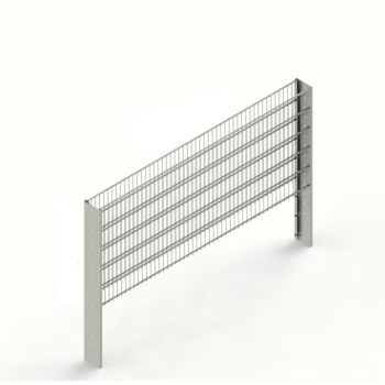 Preview: Gabionenzaun C-Line PREMIUM aus C-Profilen 194mm Feuerverzinkt (zum Einbetonieren) Preview: Gabionenzaun C-Line PREMIUM aus C-Profilen 194mm Feuerverzinkt (zum Einbetonieren)