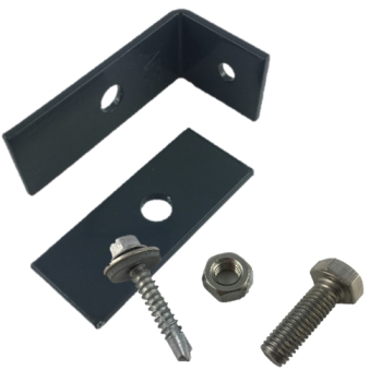 Preview: Drehflügeltor SOLID Eco Abverkauf Preview: Befestigungswinkel Schrauben anthrazit